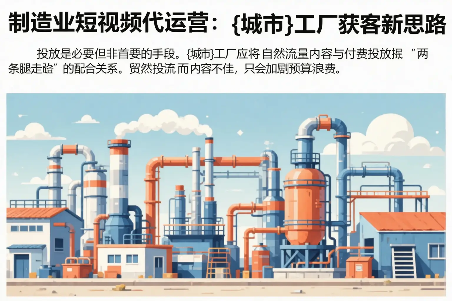 制造业短视频代运营：龙沙工厂获客新思路